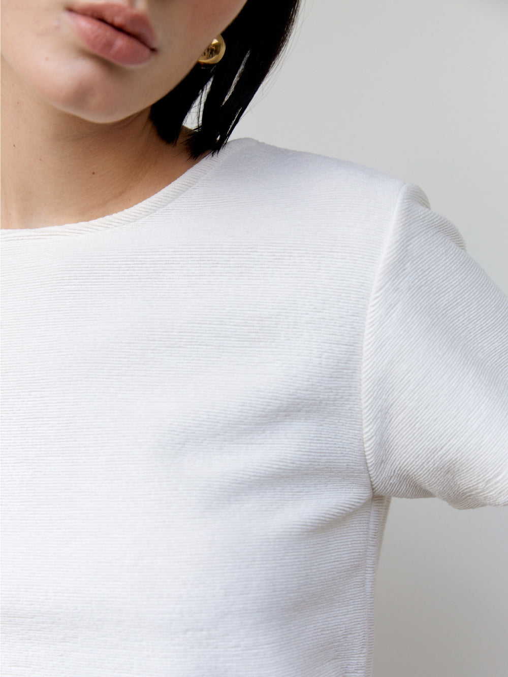 リブTシャツ