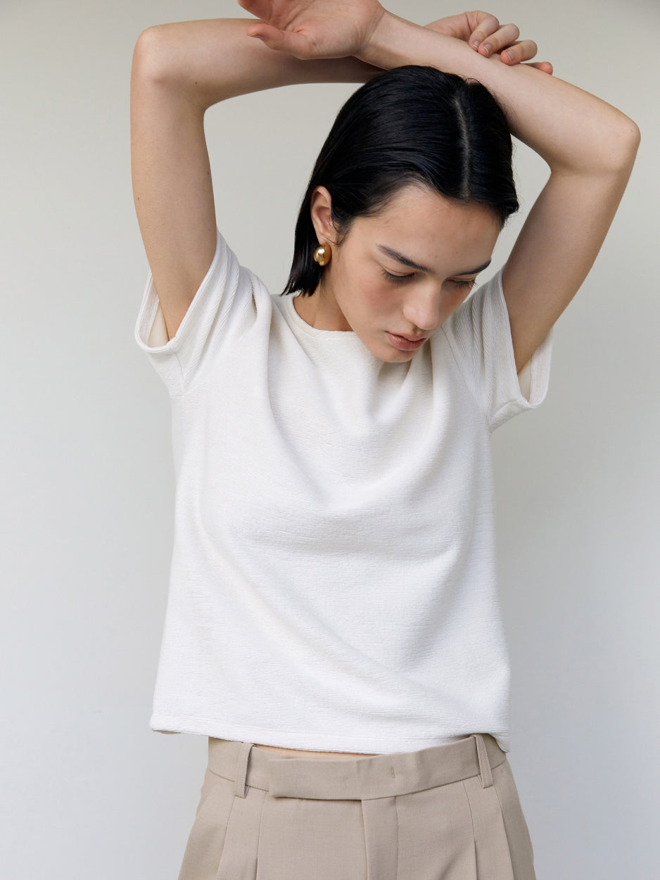 リブTシャツ
