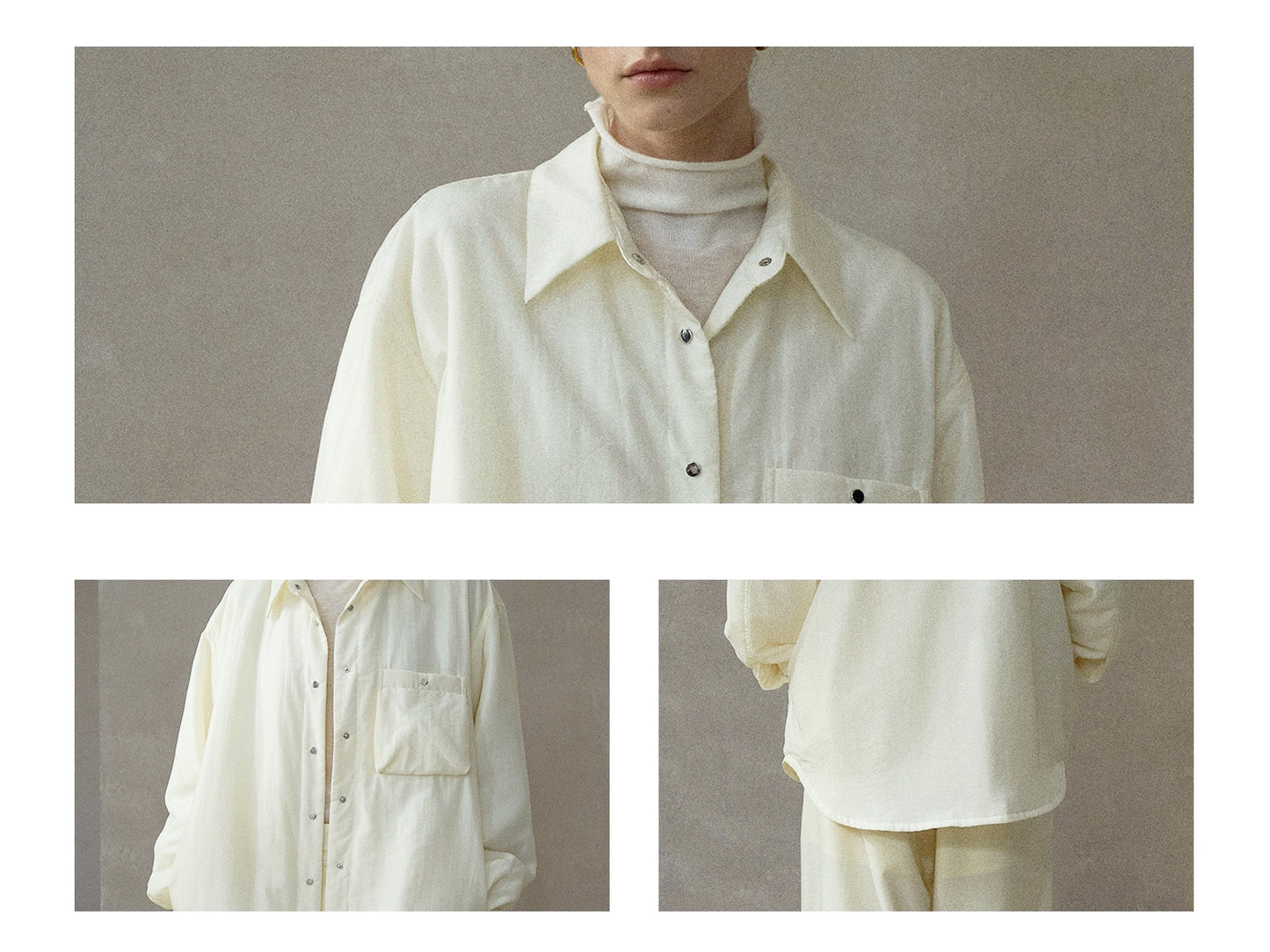 【PRE ORDER】パファーオーバーサイズシャツ