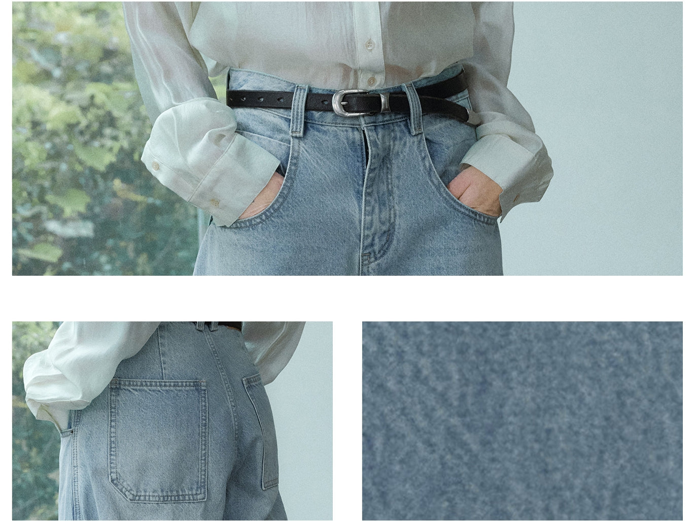 【PRE ORDER】カーヴィーシルエットデニムパンツ