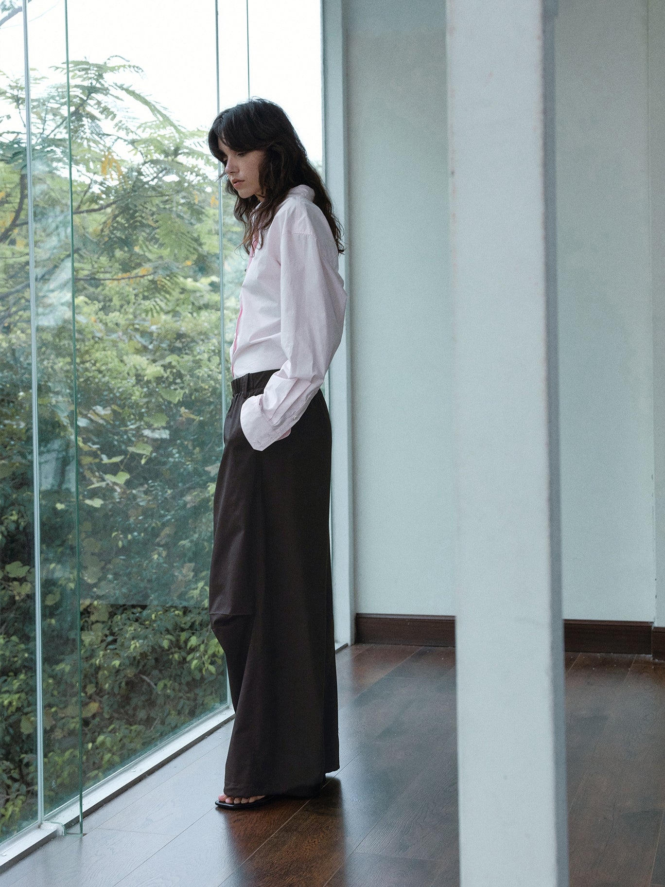 【PRE ORDER】ウエストシェイプ コットンシャツ