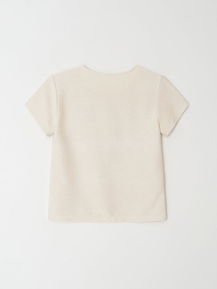 リブTシャツ