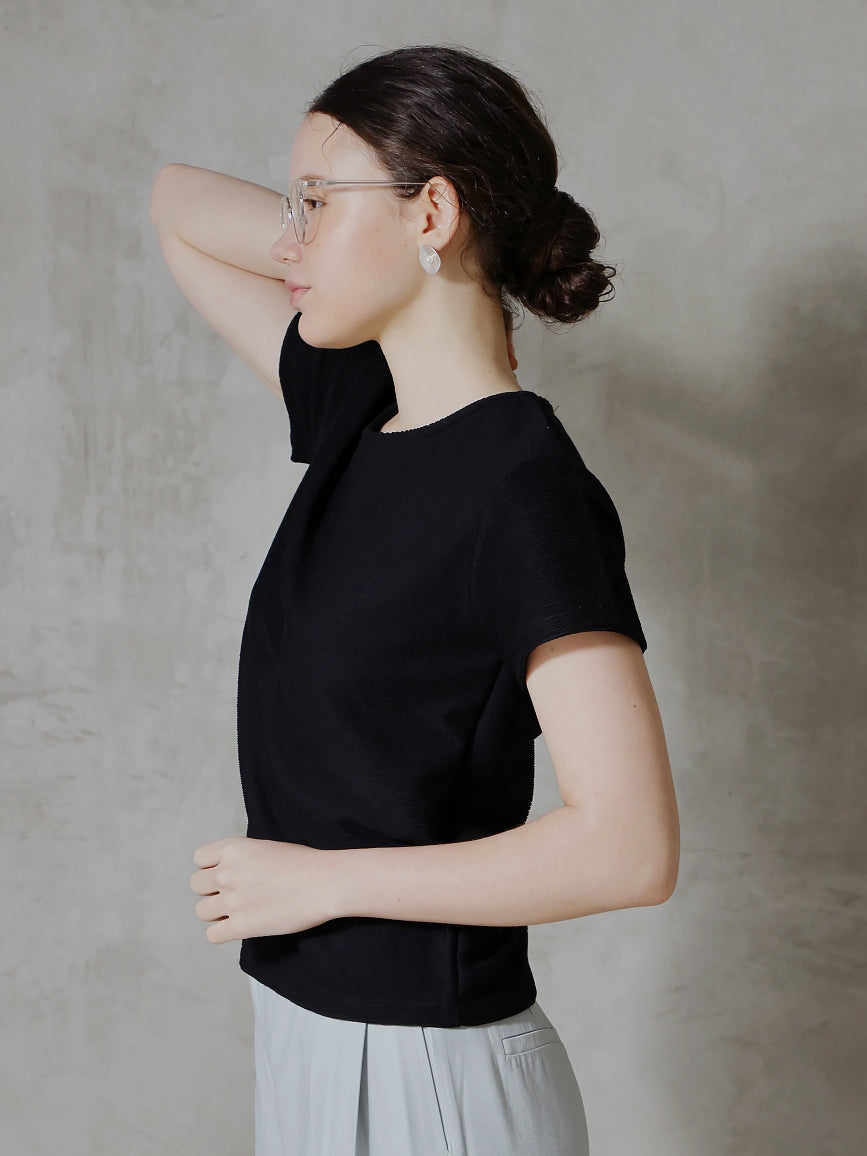 リブTシャツ