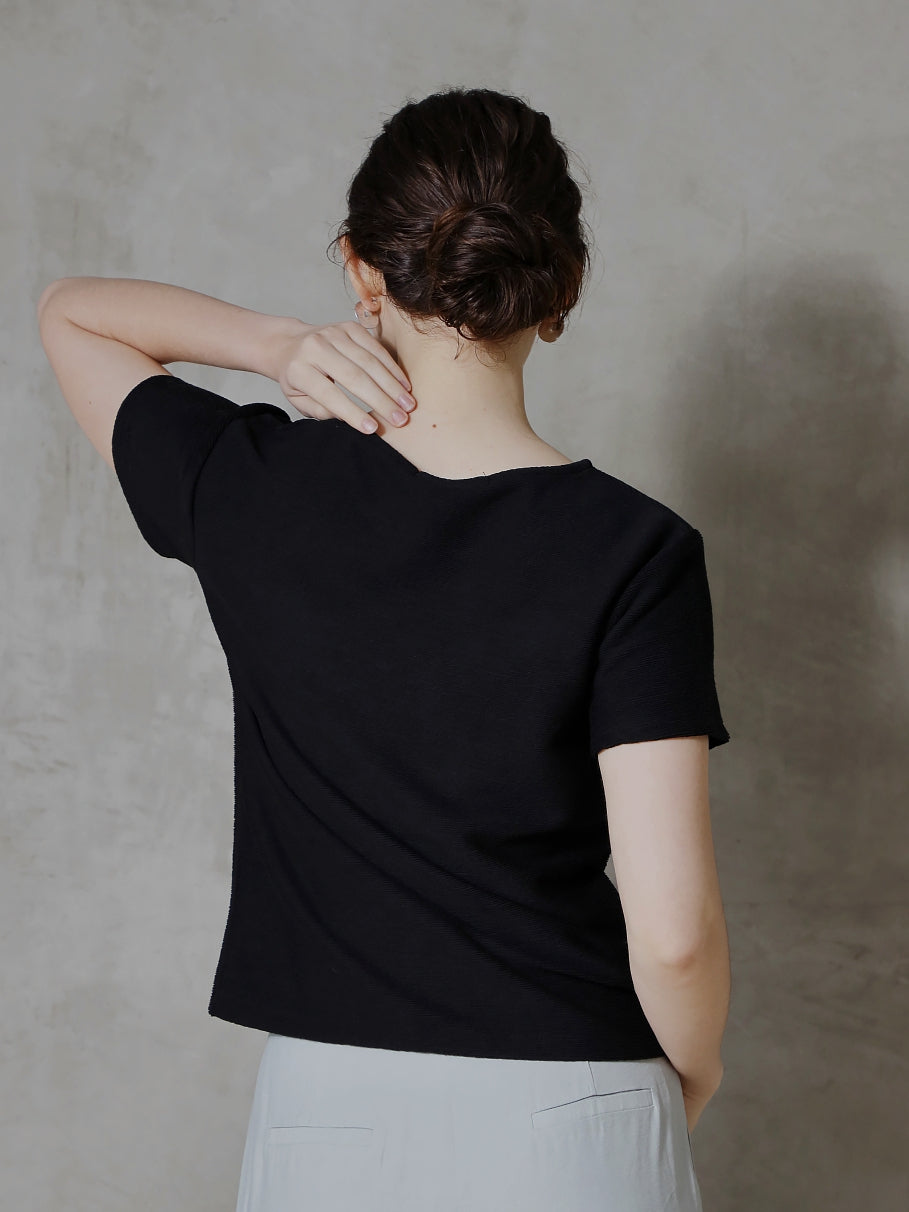 リブTシャツ