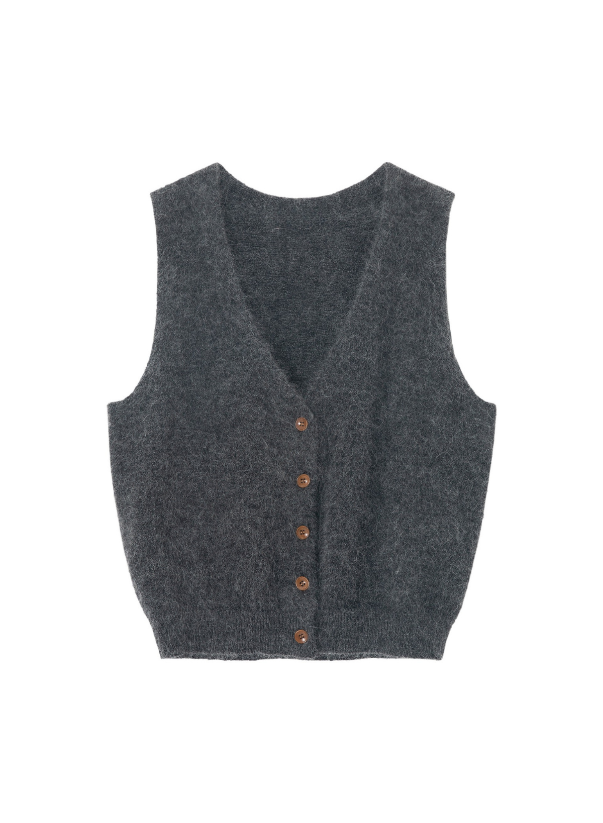 モヘアブレンドニットベスト