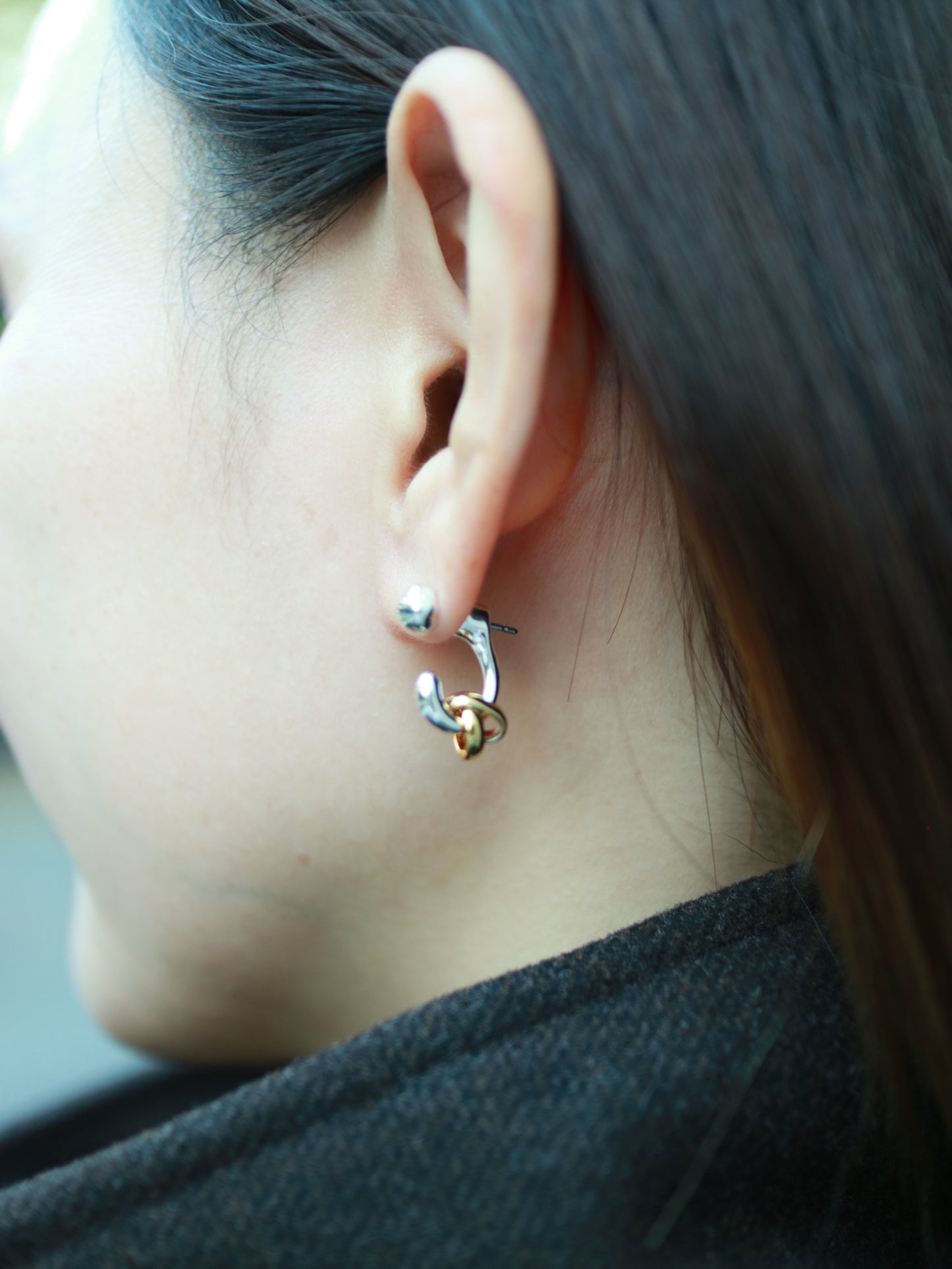 【LAPUIS】Drop Flow Coil ピアス