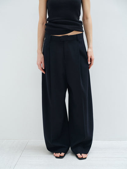 【COMING SOON】2タックワイドスラックスパンツ