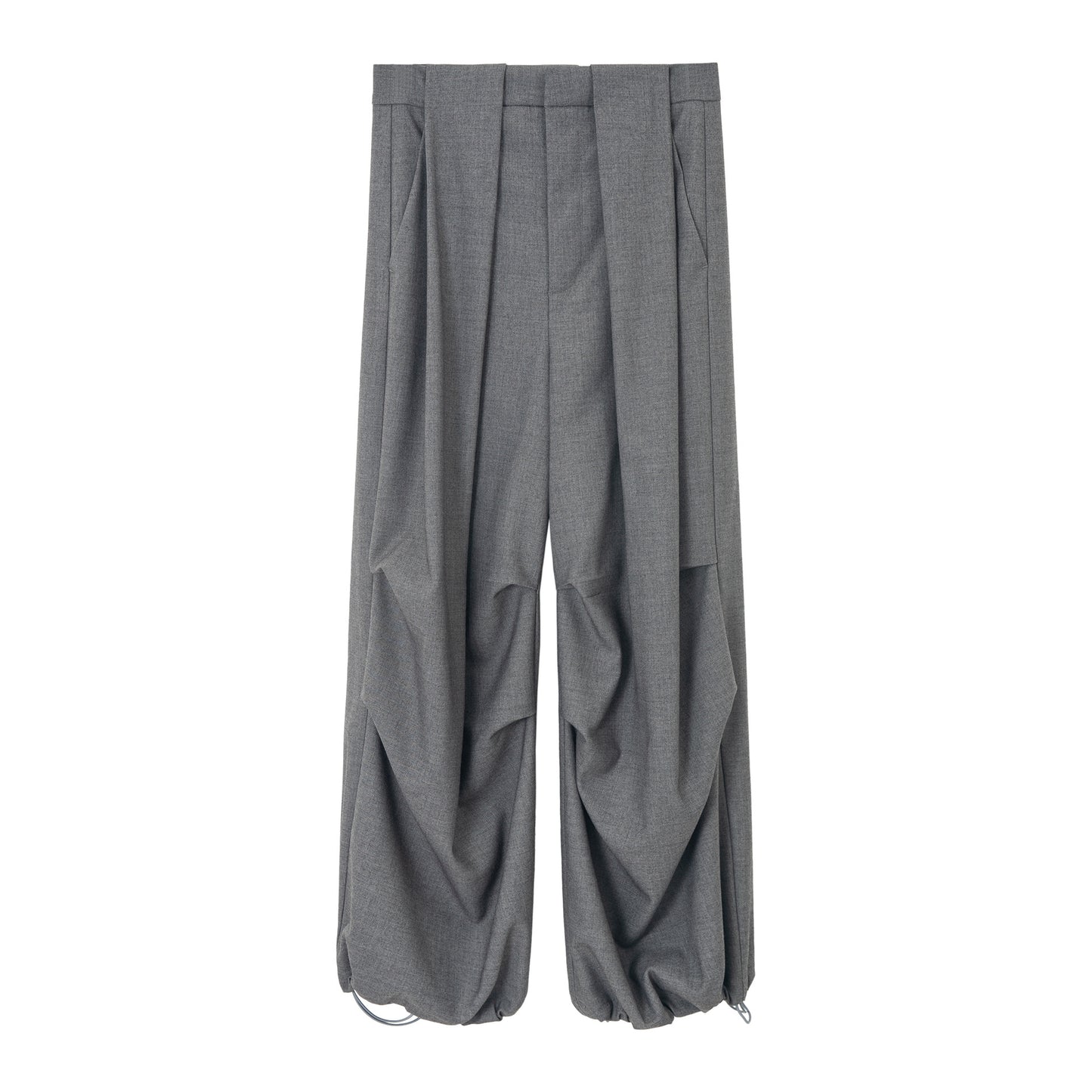 サイドタックドローストリングワイドパンツ
