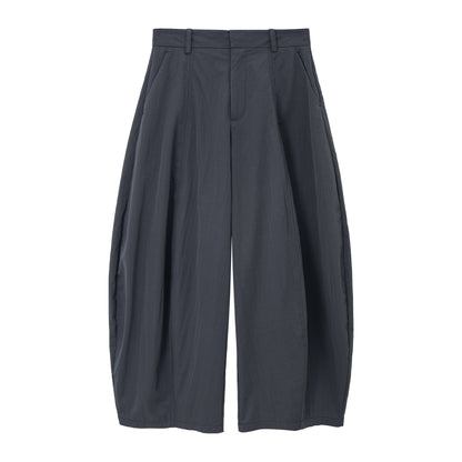 ワッシャー加工ワイドパンツ