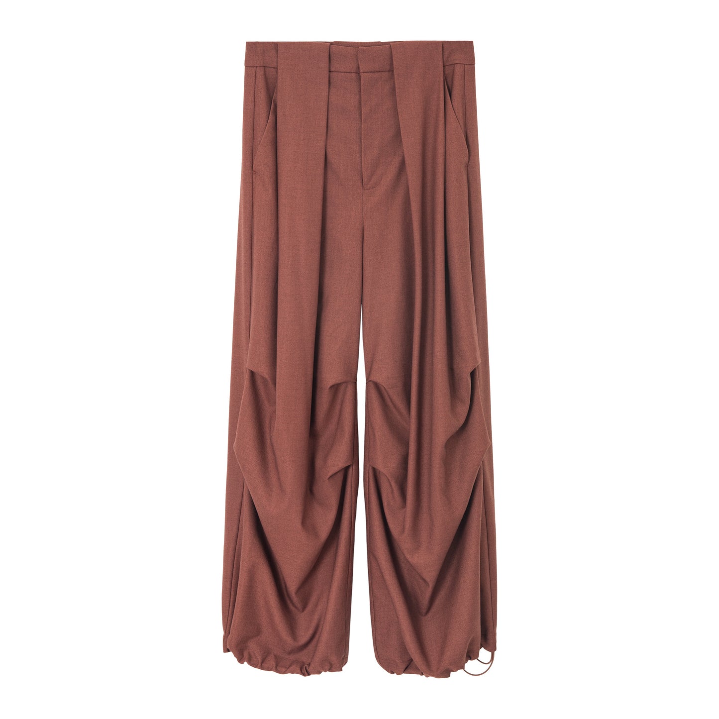サイドタックドローストリングワイドパンツ