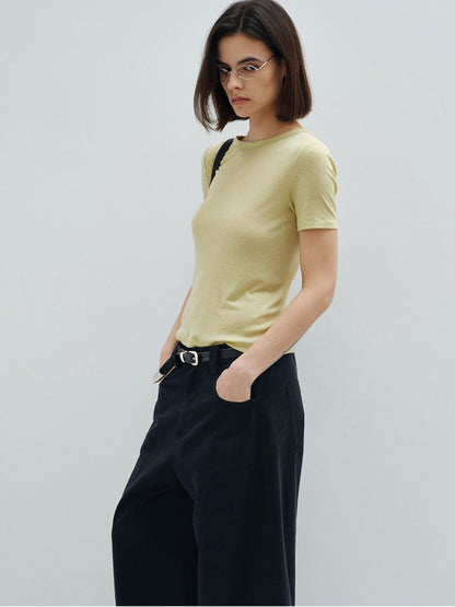 クルーネックTシャツ