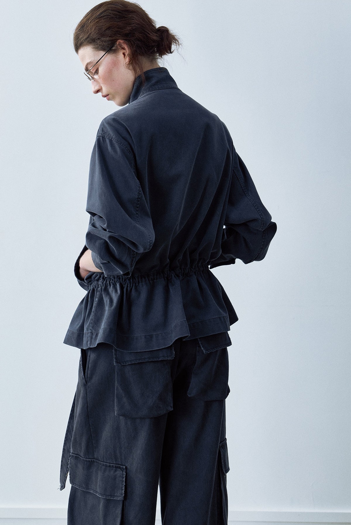 【PRE ORDER】リヨセルスタンドカラージャケット【セットアップ可】