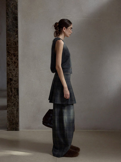 モヘアブレンドニットベスト