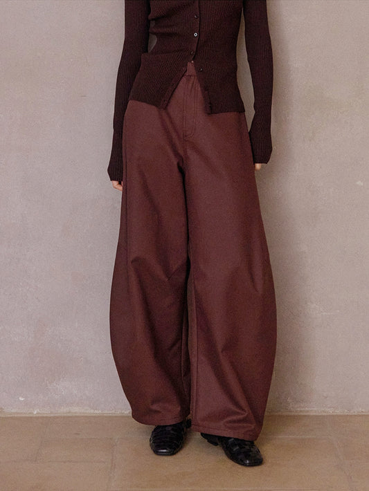 カーブシルエットワイドパンツ