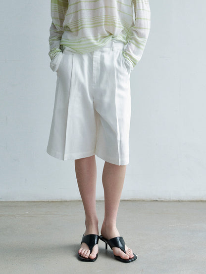 【PRE ORDER】リネンタックハーフパンツ