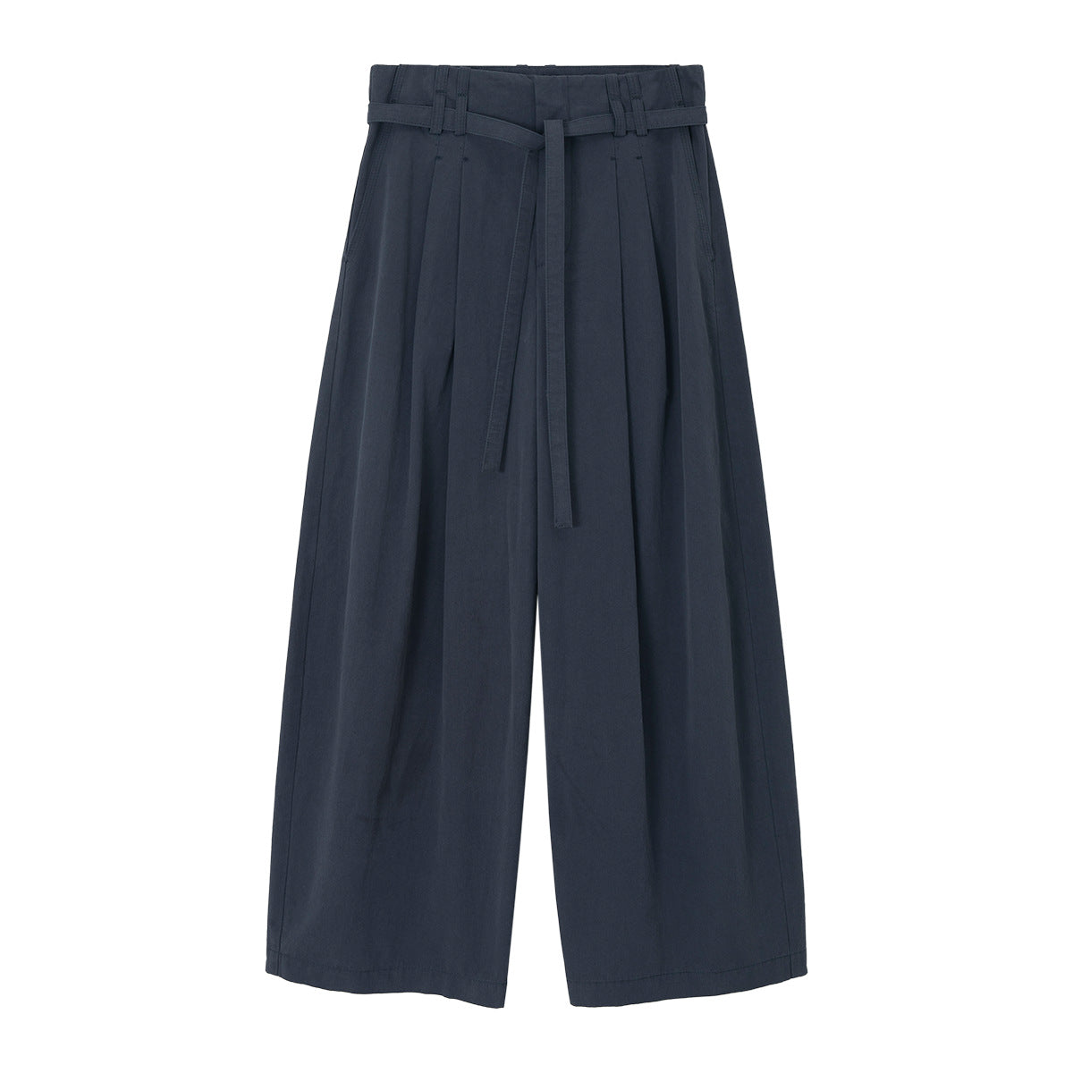 【COMING SOON】コットンベルトタックワイドパンツ