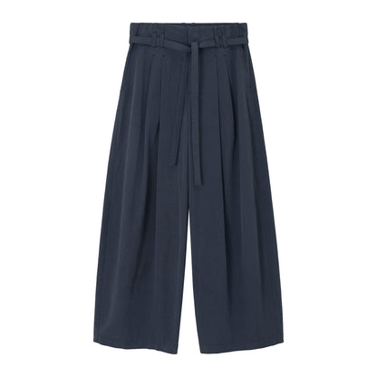 【COMING SOON】コットンベルトタックワイドパンツ