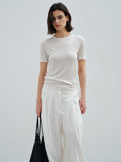 クルーネックTシャツ