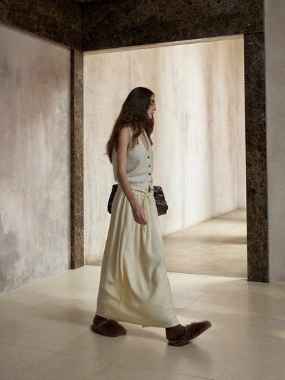 モヘアブレンドニットベスト