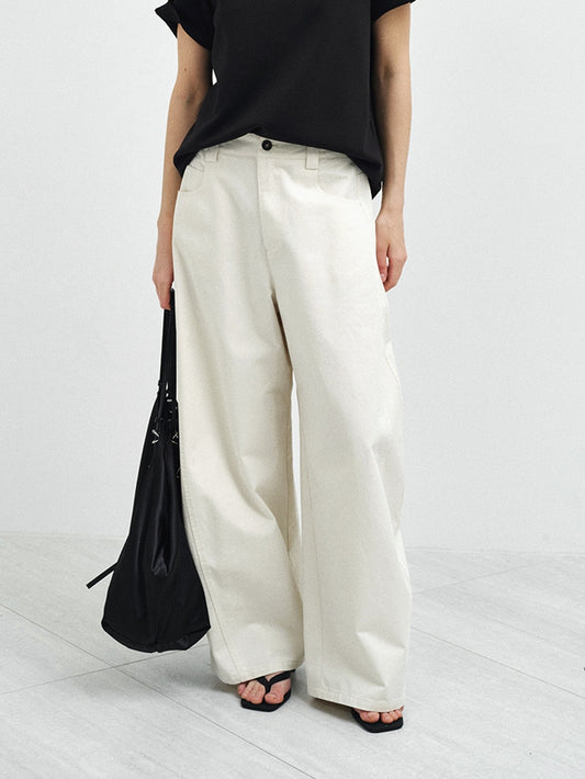 【COMING SOON】コットンワイドカーブパンツ