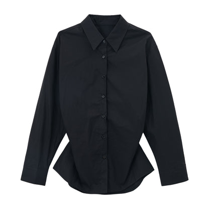 【PRE ORDER】ウエストシェイプ コットンシャツ