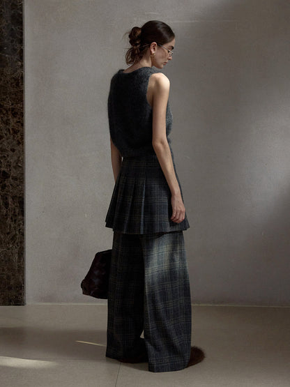 モヘアブレンドニットベスト