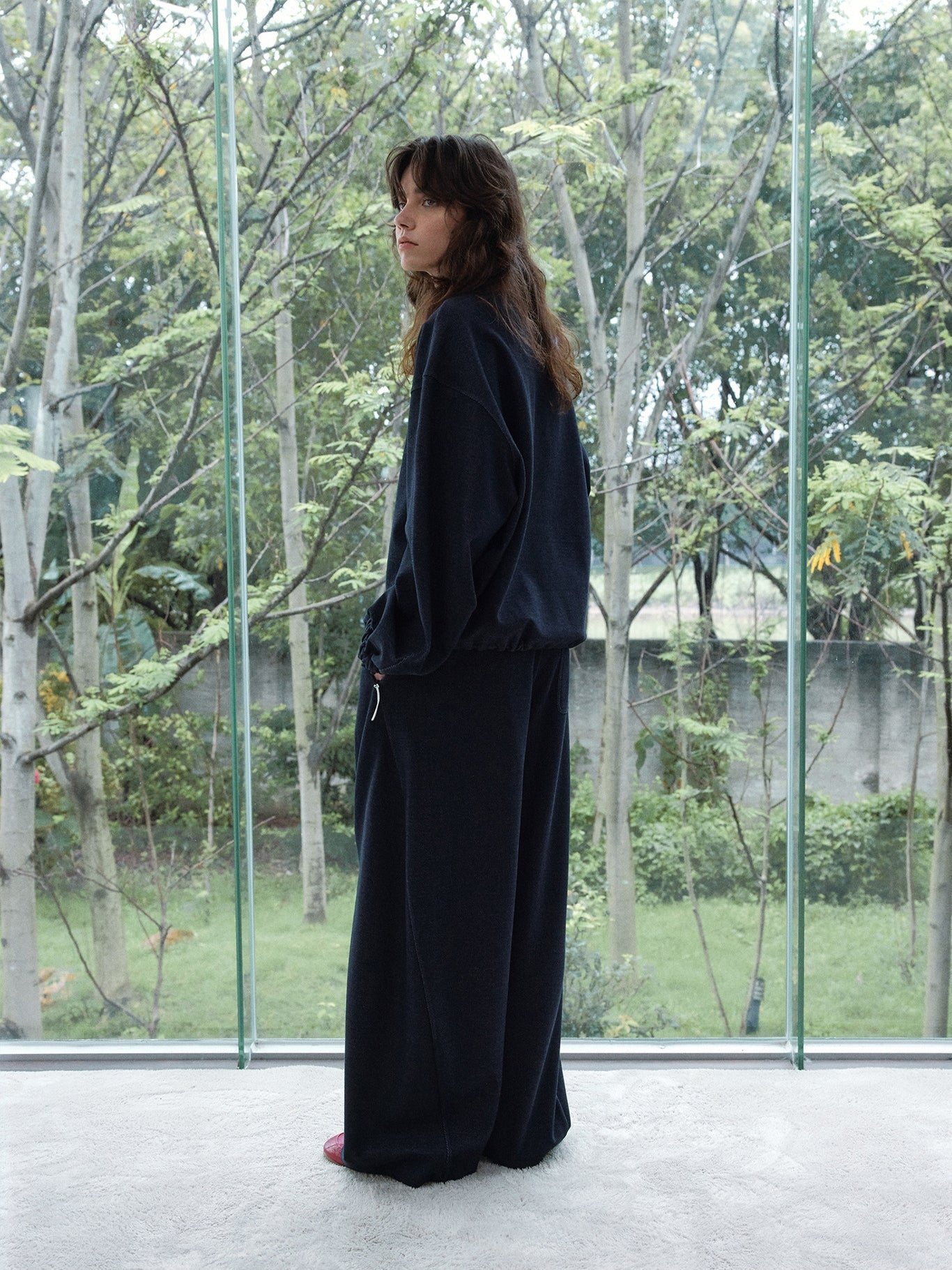 WIND AND SEA ハーフジップスウェット 黒 ウィンダンシー スウェットシャツ ハーフジップ ブラック WIND AND SEA