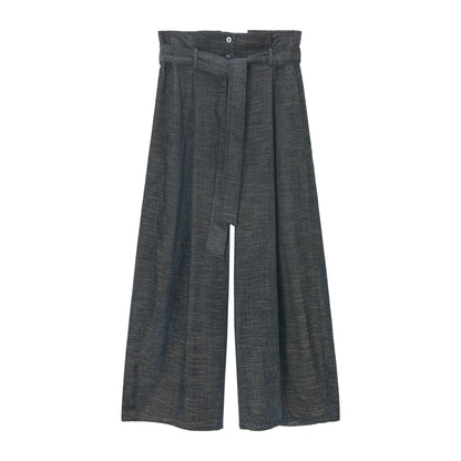 起毛ベルトタックワイドパンツ【セットアップ可】