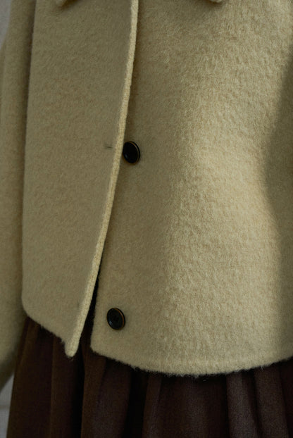 【PRE ORDER】アルパカステンカラーショートコート